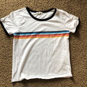 Rainbow striped t shirt